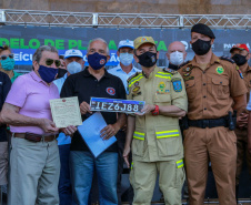 O Departamento de Trânsito do Paraná (Detran-PR), junto com a Federação Brasileira de Veículos Antigos (FBVA), realiza o evento de lançamento do novo modelo de placa preta para veículos de coleção - Curitiba, 22/01/2022