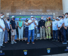 O Departamento de Trânsito do Paraná (Detran-PR), junto com a Federação Brasileira de Veículos Antigos (FBVA), realiza o evento de lançamento do novo modelo de placa preta para veículos de coleção - Curitiba, 22/01/2022