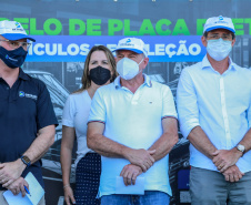 O Departamento de Trânsito do Paraná (Detran-PR), junto com a Federação Brasileira de Veículos Antigos (FBVA), realiza o evento de lançamento do novo modelo de placa preta para veículos de coleção - Curitiba, 22/01/2022