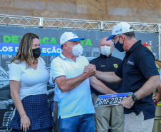 O Departamento de Trânsito do Paraná (Detran-PR), junto com a Federação Brasileira de Veículos Antigos (FBVA), realiza o evento de lançamento do novo modelo de placa preta para veículos de coleção - Curitiba, 22/01/2022