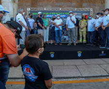 O Departamento de Trânsito do Paraná (Detran-PR), junto com a Federação Brasileira de Veículos Antigos (FBVA), realiza o evento de lançamento do novo modelo de placa preta para veículos de coleção - Curitiba, 22/01/2022