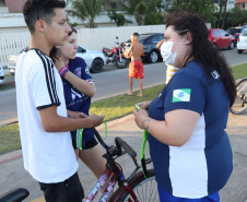 Detran promove blitzes educativas voltada aos ciclistas no Litoral do Paraná