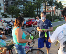 Detran promove blitzes educativas voltada aos ciclistas no Litoral do Paraná