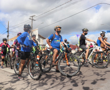 Pedala Paraná reune mais de 200 ciclistas de todo Paraná em desafio de 27 quilômetros, no litoral