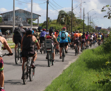 Pedala Paraná reune mais de 200 ciclistas de todo Paraná em desafio de 27 quilômetros, no litoral