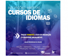 Unioeste abre inscrições para cursos de idiomas