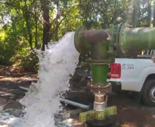 Sanepar coloca poço em operação e suspende até segunda-feira o rodízio em Santo Antônio do Sudoeste e Pranchita