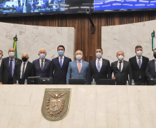 O governador Carlos Massa Ratinho Junior participou nesta quarta-feira (2) da abertura dos trabalhos da 19ª Legislatura da Assembleia Legislativa. 