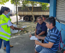 monitoramento de fumaça preta e orientação sobre destinação de resíduos executado no Pátio de Triagem de Paranaguá.