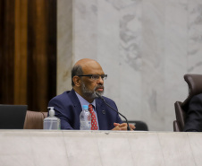 O secretário da Fazenda, Renê Garcia Junior, faz prestação das contas do Estado nesta terça-feira, em audiência pública na Assembleia Legislativa.  