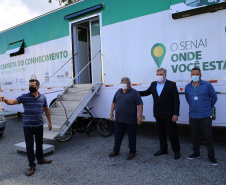 Curso da Carreta do Conhecimento da Secretaria de Justiça, Família e Trabalho proporciona qualificação profissional para moradores de Campina Grande do Sul