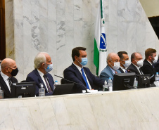 O governador Carlos Massa Ratinho Junior participou nesta quarta-feira (2) da abertura dos trabalhos da 19ª Legislatura da Assembleia Legislativa. 