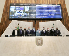 O governador Carlos Massa Ratinho Junior participou nesta quarta-feira (2) da abertura dos trabalhos da 19ª Legislatura da Assembleia Legislativa. 