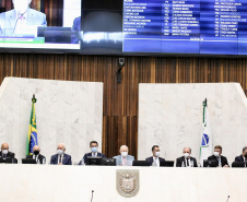 O governador Carlos Massa Ratinho Junior participou nesta quarta-feira (2) da abertura dos trabalhos da 19ª Legislatura da Assembleia Legislativa. 