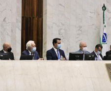 O governador Carlos Massa Ratinho Junior participou nesta quarta-feira (2) da abertura dos trabalhos da 19ª Legislatura da Assembleia Legislativa. 