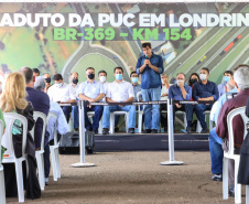 O governador Carlos Massa Ratinho Junior lança nesta sexta-feira (4) a licitação do Viaduto da PUC, em Londrina. 