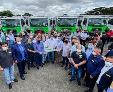 Governador Carlos Massa Ratinho Junior entrega mais 63 veículos da Patrulha Ambiental - Curitiba, 09/02/2022