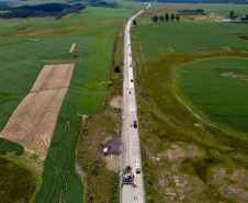 Pavimentação em concreto da PRC-280 no Sudoeste chega a 19% de conclusão