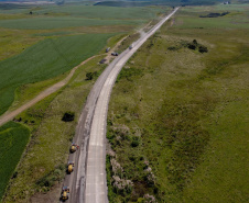 Pavimentação em concreto da PRC-280 no Sudoeste chega a 19% de conclusão