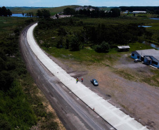 Pavimentação em concreto da PRC-280 no Sudoeste chega a 19% de conclusão