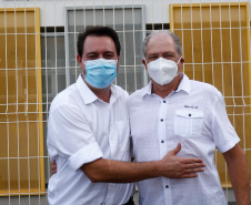 O governador Carlos Massa Ratinho Junior participou nesta quinta-feira (03) da inauguração do Centro Municipal de Educação Infantil (CMEI) Miguel Eduardo Nalini Adur, em Pitanga, na Região Central do Paraná. 