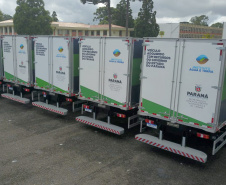 Governador Carlos Massa Ratinho Junior entrega mais 63 veículos da Patrulha Ambiental