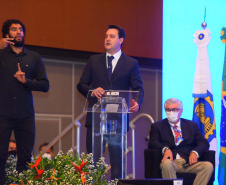 Governador Carlos Massa Ratinho Junior participa do 11º Encontro de Líderes Representantes do Sistema Confea/Crea e Mútua.