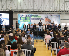 O governador Carlos Massa Ratinho Junior e o  Secretário da Saúde, Beto Preto, assinam nesta quinta-feira (31), liberação de recurso para o Hospital de Rio Branco do Sul. 31/03/2022 - Foto: Geraldo Bubniak/AEN