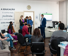 Professora de Harvard e ex-diretora de Educação do Banco Mundial palestra para educadores da Seed-PR - A professora Claudia Costin realizou nesta segunda-feira (28) uma visita técnica à Seed-PR (Secretaria de Estado da Educação e do Esporte) - Curitiba, 28/03/2022