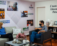 Professora de Harvard e ex-diretora de Educação do Banco Mundial palestra para educadores da Seed-PR - A professora Claudia Costin realizou nesta segunda-feira (28) uma visita técnica à Seed-PR (Secretaria de Estado da Educação e do Esporte) - Curitiba, 28/03/2022