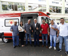 Saúde entrega ambulâncias para reforçar os serviços do Samu