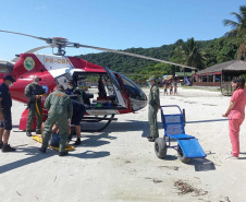 Aeronaves do BPMOA cumprem 62 missões e auxiliam no atendimento de 108 pessoas durante o verão no Litoral