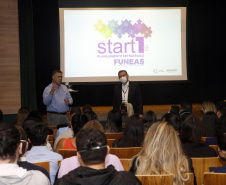 O secretário de Estado da Saúde, Beto Preto durante evento da  Fundação Estatal de Atenção em Saúde do Paraná (Funeas) -  Curitiba, 21/03/2022