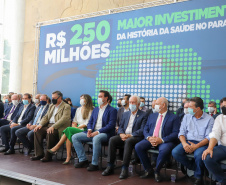 Investimento recorde na Saúde prevê mais de 300 obras e entrega de 744 veículos para municípios do Paraná
