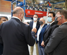 Governador Carlos Massa Ratinho Junior Visita a Fabrica da Incepa em Campo Largo.