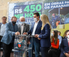 Governador Carlos Massa Ratinho Junior Libera 420 Milhoes para açoes de Desenvolvimento Urbano em quase 300 Municipios do Estado. Foto: Ari Dias/ AEN.