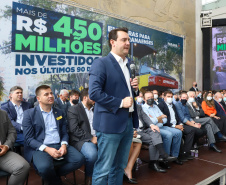 Governador Carlos Massa Ratinho Junior Libera 420 Milhoes para açoes de Desenvolvimento Urbano em quase 300 Municipios do Estado. Foto: Ari Dias/ AEN.