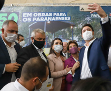 Governador Carlos Massa Ratinho Junior Libera 420 Milhoes para açoes de Desenvolvimento Urbano em quase 300 Municipios do Estado. Foto: Ari Dias/ AEN.