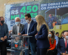 Governador Carlos Massa Ratinho Junior Libera 420 Milhoes para açoes de Desenvolvimento Urbano em quase 300 Municipios do Estado. Foto: Ari Dias/ AEN.