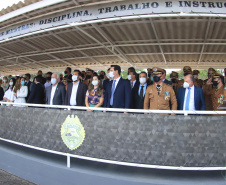 Governador Carlos Massa Ratinho Junior participa da solenidade de 51 anos da Academia Policial Militar do Guatupê - Curitiba, 08/03/2022