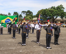 Governador Carlos Massa Ratinho Junior participa da solenidade de 51 anos da Academia Policial Militar do Guatupê - Curitiba, 08/03/2022