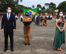 Governador Carlos Massa Ratinho Junior participa da solenidade de 51 anos da Academia Policial Militar do Guatupê - Curitiba, 08/03/2022