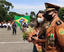 Governador Carlos Massa Ratinho Junior participa da solenidade de 51 anos da Academia Policial Militar do Guatupê - Curitiba, 08/03/2022