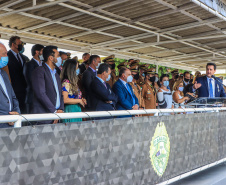 Governador Carlos Massa Ratinho Junior participa da solenidade de 51 anos da Academia Policial Militar do Guatupê - Curitiba, 08/03/2022