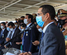 Governador Carlos Massa Ratinho Junior participa da solenidade de 51 anos da Academia Policial Militar do Guatupê - Curitiba, 08/03/2022