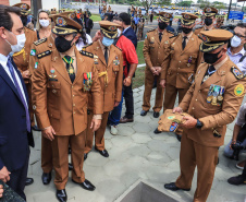 Governador Carlos Massa Ratinho Junior participa da solenidade de 51 anos da Academia Policial Militar do Guatupê - Curitiba, 08/03/2022