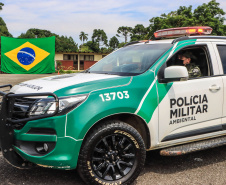 Governador Carlos Massa Ratinho Junior participa da solenidade de 51 anos da Academia Policial Militar do Guatupê - Curitiba, 08/03/2022