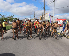 Ciclopatrulhamento da PM aumenta mobilidade das equipes no atendimento ao cidadão no Litoral durante o verão 