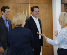 O governador Carlos Massa Ratinho Junior  recebe  nesta quarta-feira (30), no Palácio Iguaçu, Embaixadora do Canadá no Brasil, Jennifer May -  Curitiba, 30/03/2022