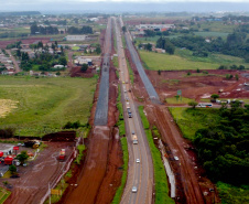 BR-277: obras no trecho em Guarapuava já atingiram 40% de conclusão